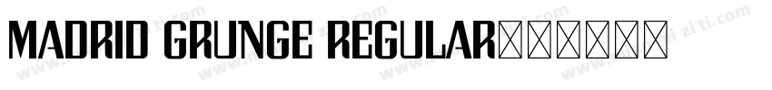 Madrid Grunge Regular字体转换